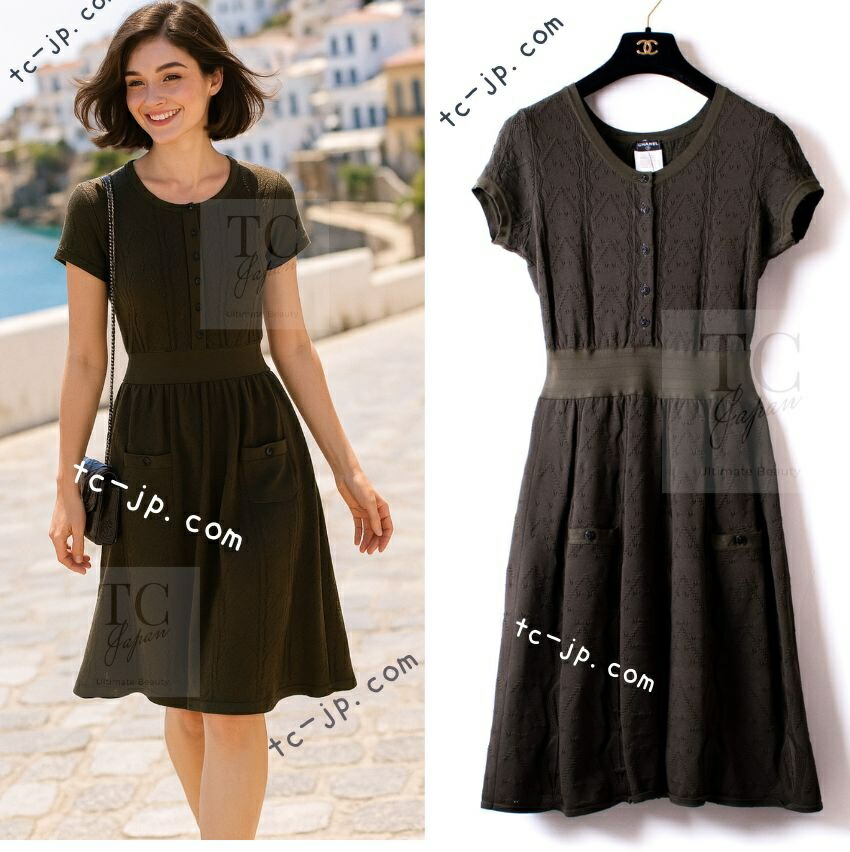 楽天市場】[中古] シャネル 春夏 ワンピース CHANEL ピンク カシミア