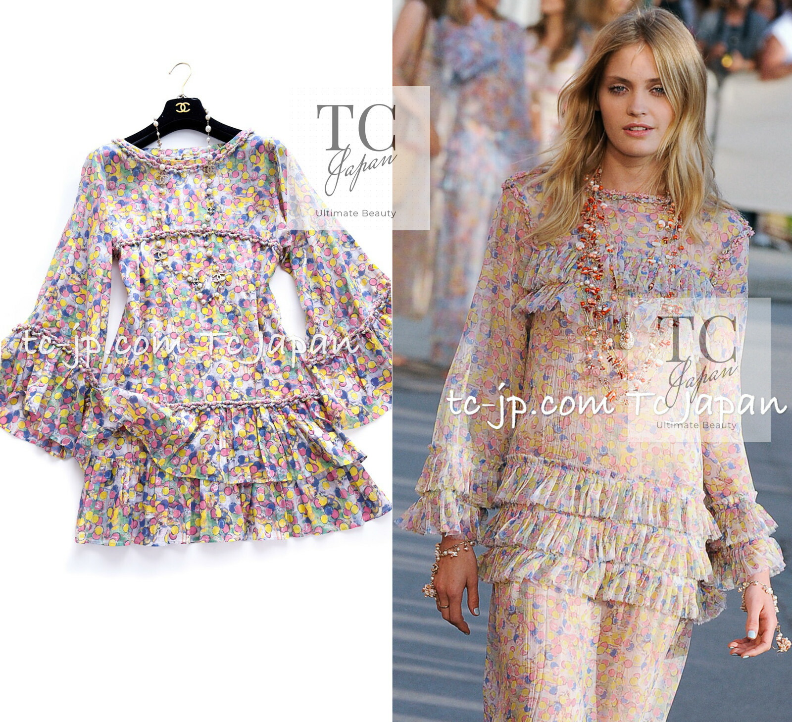 楽天市場】CHANEL シャネル サーフライン 02S ミニ ワンピース