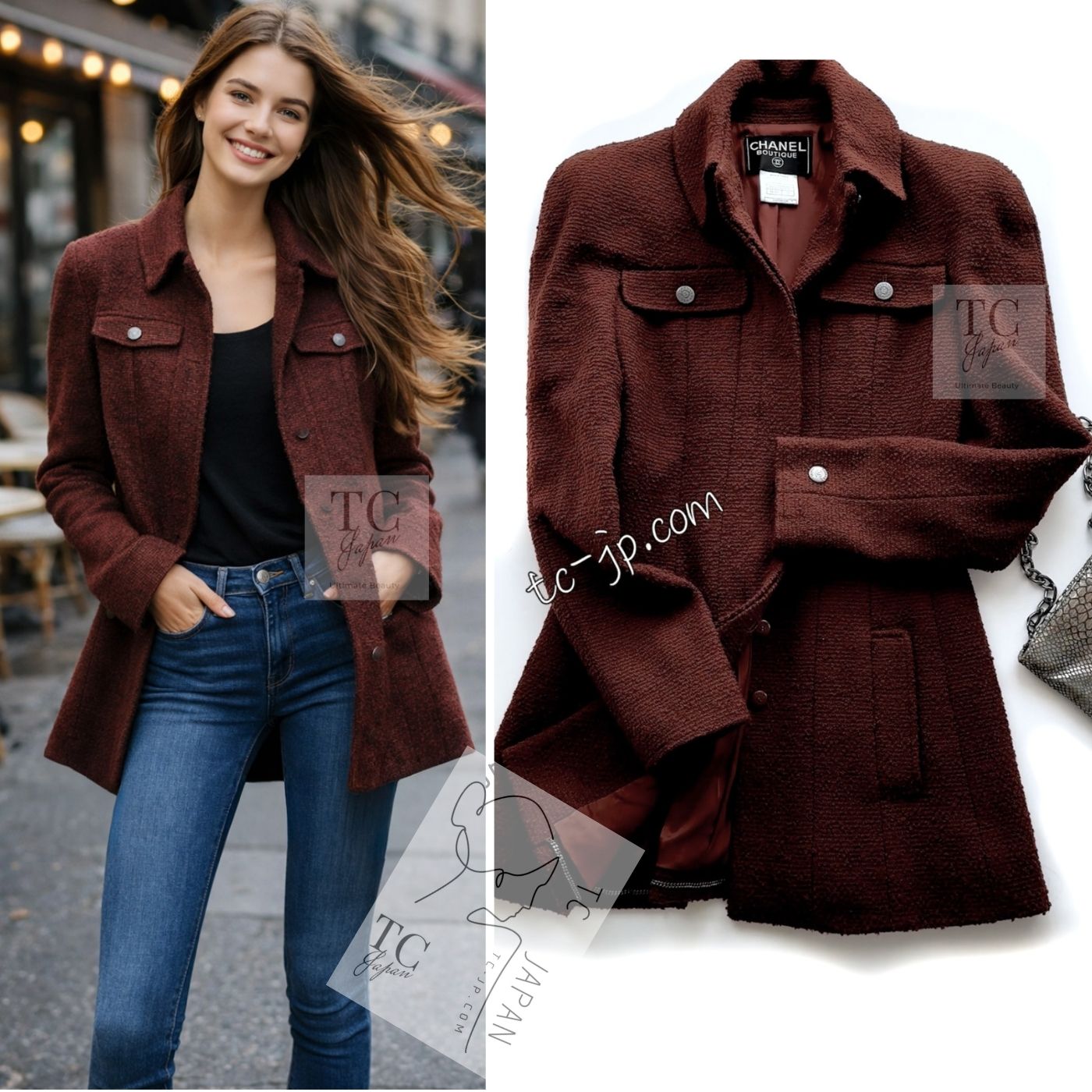 楽天市場】[中古] シャネル ヴィンテージ ジャケット コート CHANEL