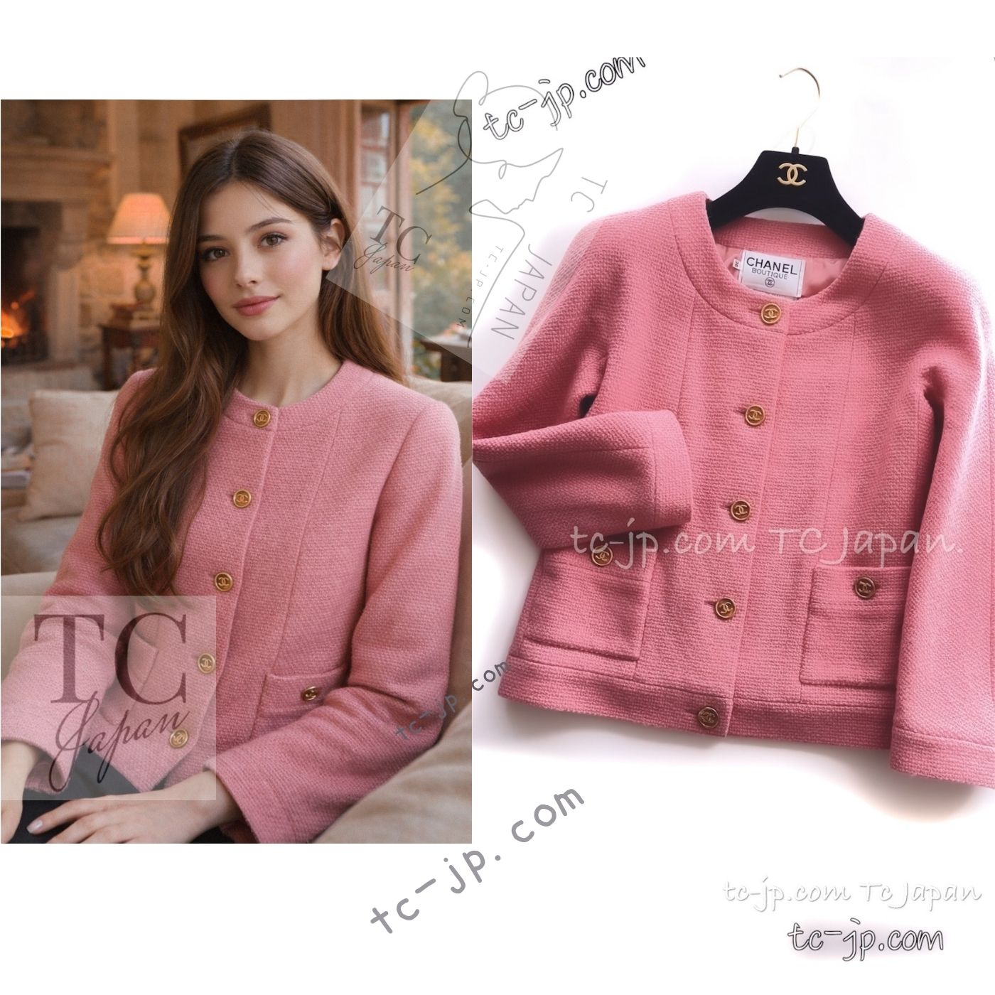 楽天市場】[中古] シャネル ヴィンテージ ジャケット コート CHANEL