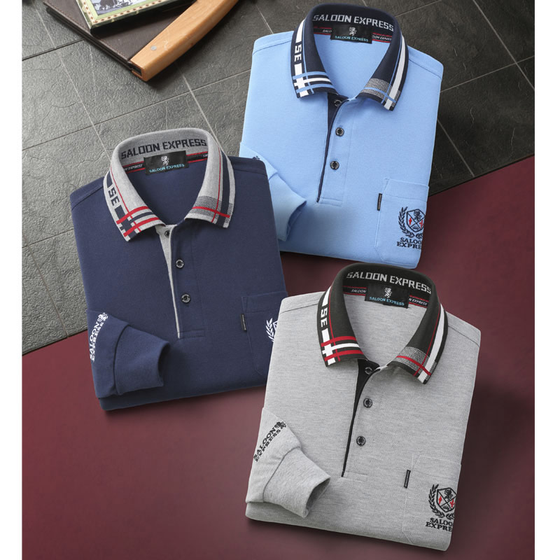 楽天市場 シニアファッション メンズ 80代 70代 60代 90代 春夏 刺繍入り 長袖 ポロシャツ ３色組 おじいちゃん 服 プレゼント 紳士服 男性 祖父 お年寄り 老人 高齢者 実用的 ｔｃマート シニアファッション