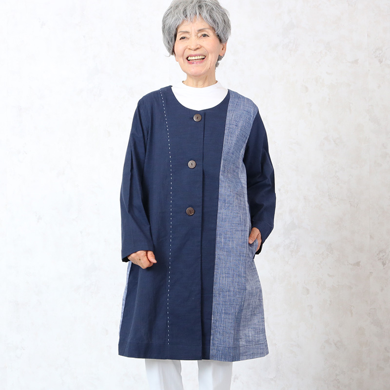 楽天市場 かすりノ カラーコート シニアファッション レディース 70代 80代 春夏 高齢者 服 おばあちゃん 誕生日 プレゼント ミセス 女性 婦人 母の日 プレゼント 実用的 ギフト 21 ココわく シニアファッション