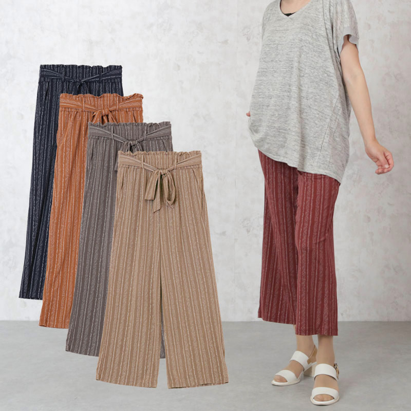 楽天市場 シニアファッション レディース パンツ ウエストゴム 高齢者 ズボン おばあちゃん服 プレゼント サラ冷 ストライプおしゃれワイドパンツ 股下55cm 取寄せ品 70代 80代 60代 春夏 ハイミセス お年寄り 総ゴム 婦人 敬老の日 プレゼント ギフト 実用的 ｔｃ