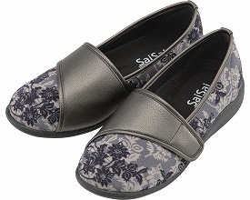 高齢者 靴 SaiSai～フラワープリント～ W940 婦人用(介護用品 婦人レディース用 おしゃれ シューズ リハビリ 老人 高齢者 介護靴 シニアファッション 70代 80代)（高齢者 女性 おばあちゃん 祖母 お年寄り 老人）