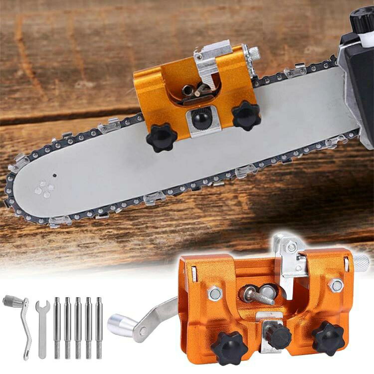 チェーンソー目立てチェーンソー目立て機 チェーンソーシャープーキット手動チェーンシャープナー、研ぎ機チェンソー防護チェーンソーアクセサリDIY 削り器 林業木工 手動工具セット