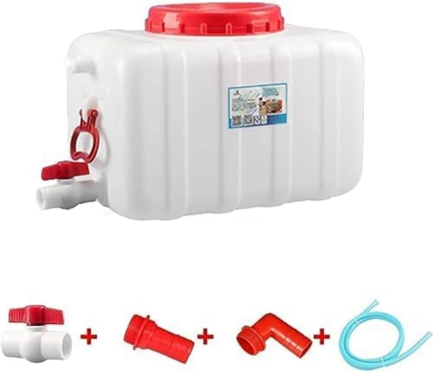水貯蔵タンク25L/45L/80L 降雨 貯水貯蔵タンク 桝 蓋 貯める、塩ビ 管 大きさ、降雨当て嵌める (45 L)