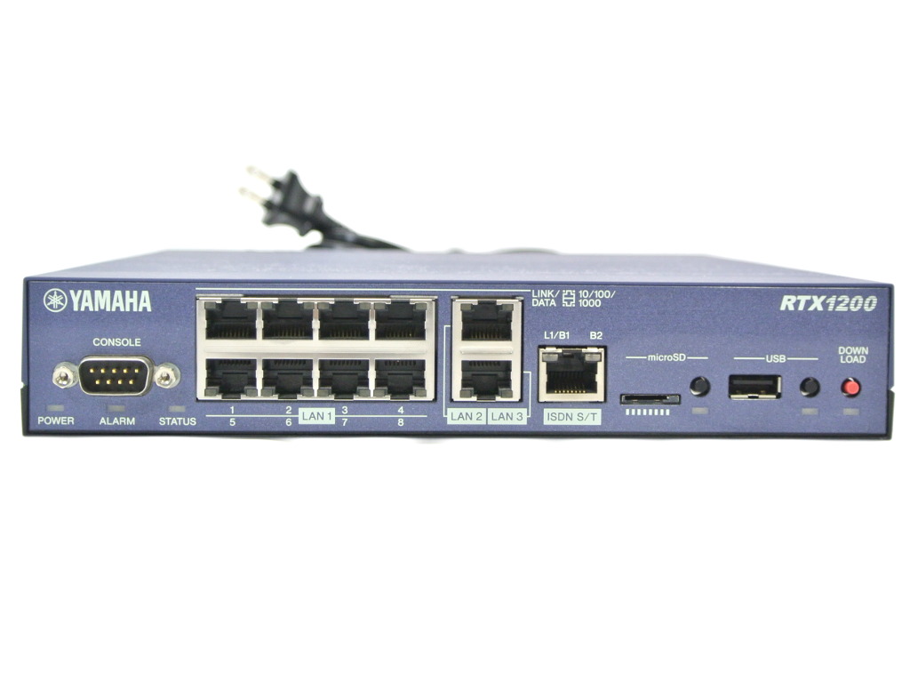 【楽天市場】YAMAHA RTX1200 3系統10ポート1000BASE-T搭載VPNルーター ファームウェアアップデート 設定初期化済