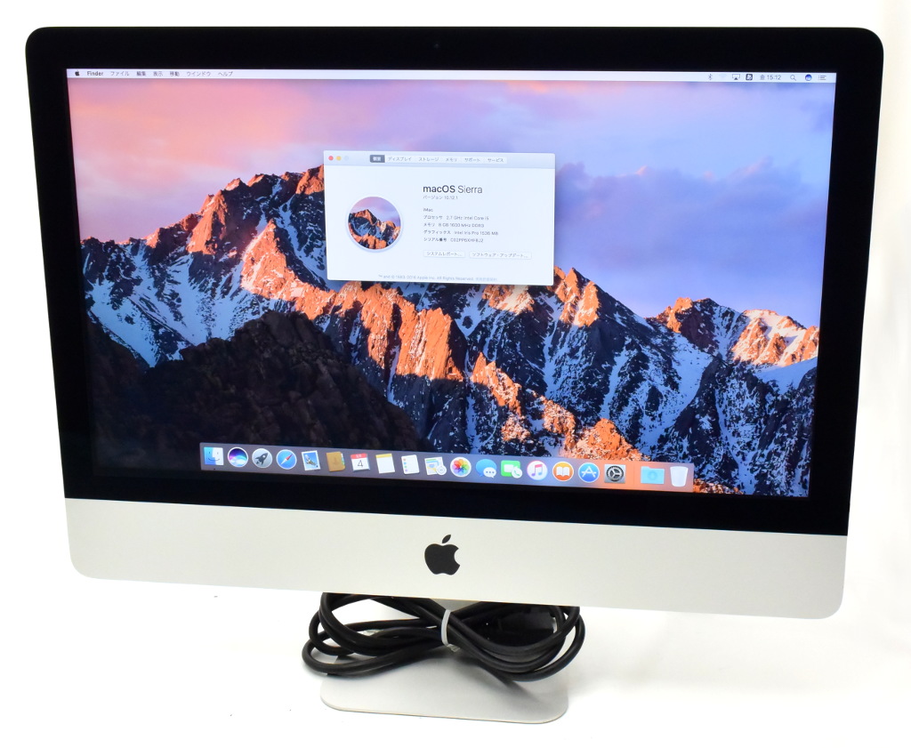 macOS Sierra 10.12.1 Late 2013 A1418 Apple iMac 【中古】 21.5インチ Core i5-4570R 2.7GHz/8GB/1TB/ フルHD/1920x1080/ 【20180510】 Iris Pro/