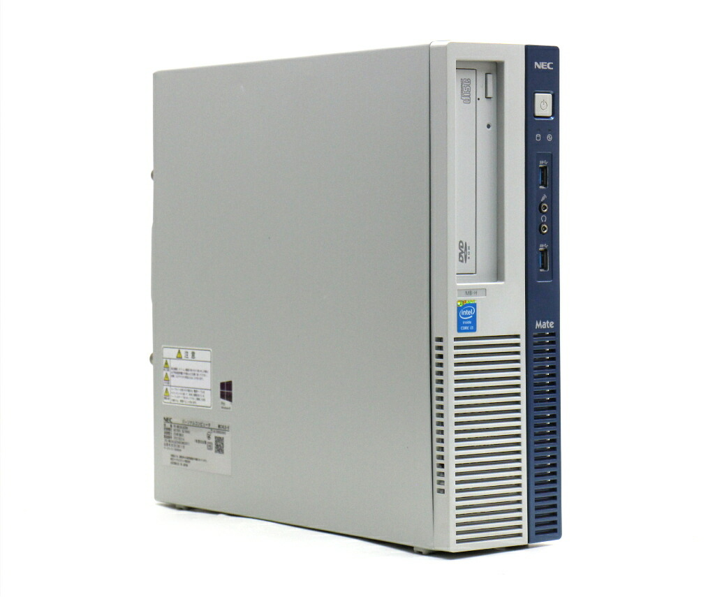 NEC Mate MK34L/B-H Core i3-4130 3.4GHz 4GB 250GB(HDD) DisplayPort アナログRGB出力  DVD-ROM Windows10 Pro 64bit 【中古】【20210106】｜TCEダイレクト楽天市場店