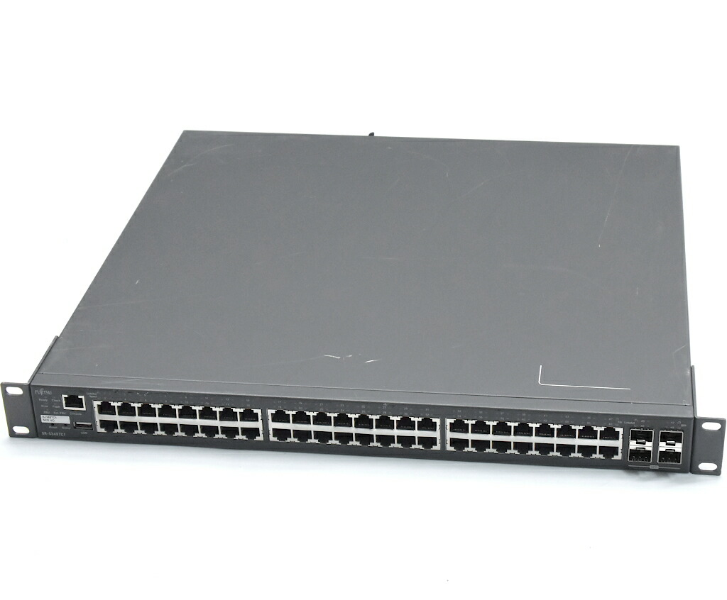 1年保証 スイッチングハブ 背面2ポート10gbe 1000base T 48ポート Sr S348tc1 富士通 Sfp 搭載 中古 設定初期化済 Ny0044 V13 07 ファームウェア L2スイッチ Newsfromthetrail Thousandtrails Com