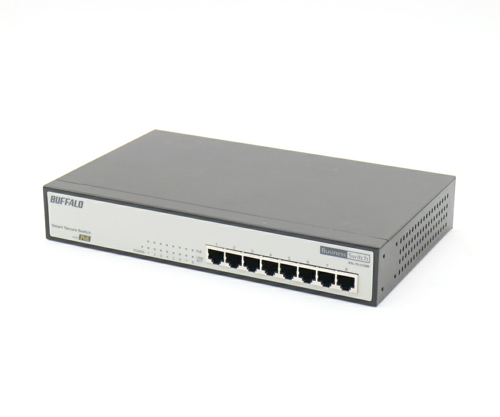 楽天市場】BUFFALO BSL-PS-G2108M 8ポート1000BASE-T 全ポートPoE+(