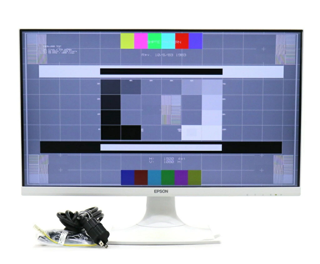 【並品】EPSON LD24W85L 23.8インチ非光沢ADSパネル フルHD 1920x1080ドット HDMI/DVI-D/アナログRGB入力 【中古】【20240107】