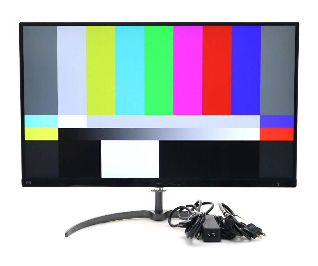 【並品】PHILIPS 276E8V 27in非光輝IPSダイアログボックス 4K 3840x2160 HDMI x2/DisplayPortインプット 【中古】【20251211】