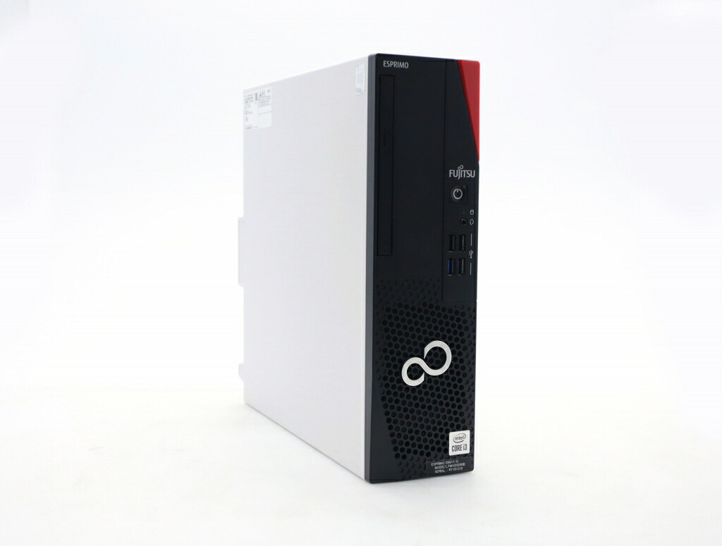 富士通 ESPRIMO D6011/G Core i3-10105 3.7GHz 8GB 256GB(新品NVMeSSD) DisplayPort x2出力 DVD-ROM Windows11 Pro 64bit 【中古】【20260303】