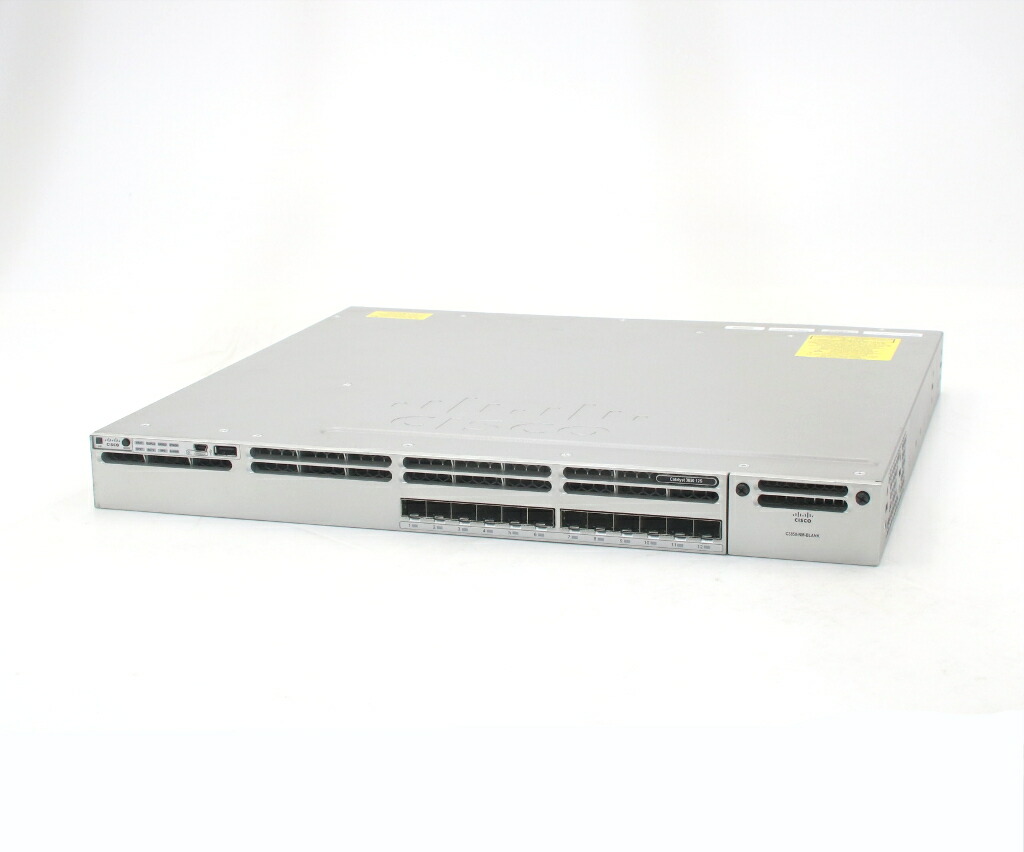Cisco WS-C3850-12S-S 12界面SFP拡張スロット積み上げる L3取り替えっこ CAT3K_CAA-UNIVERSALK9-M Ver.16.6.4 IPBASE使用許可 とり備えるすべり出し化済 【中古】【20260311】