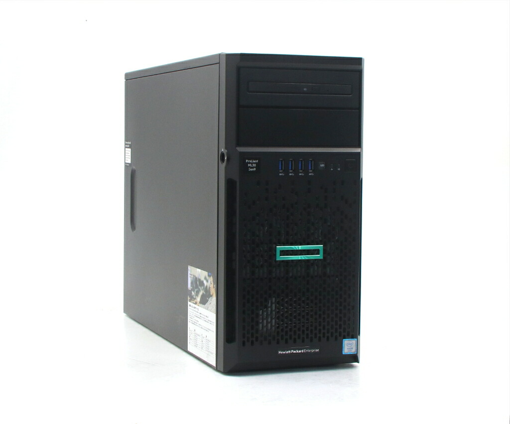 hp ProLiant ML30 Gen9 Xeon E3-1220 v6 3GHz 8GB 1TBx2台(SATA3.5インチ/RAID1構成) DVD+-RW SmartArray B140i 小難 【中古】【20260407】