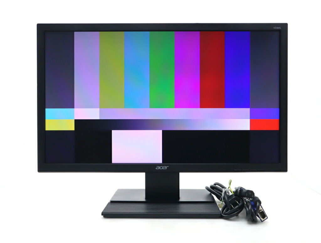 acer V236HL 23インチ非光沢IPSパネル フルHD 1920x1080ドット DVI-D/アナログRGB入力 目立つ使用感あり 【中古】【20260331】