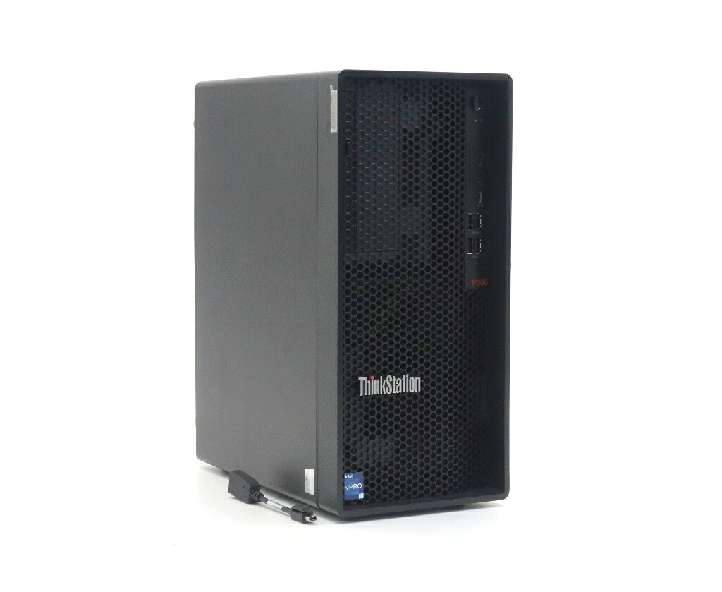 Lenovo ThinkStation P360 Tower Core i9-12900K 2.4GHz 16GB 512GB(NVMe SSD) NVIDIA T1000 DVD+-RW Windows11 Pro 64bit 【中古】【20260407】