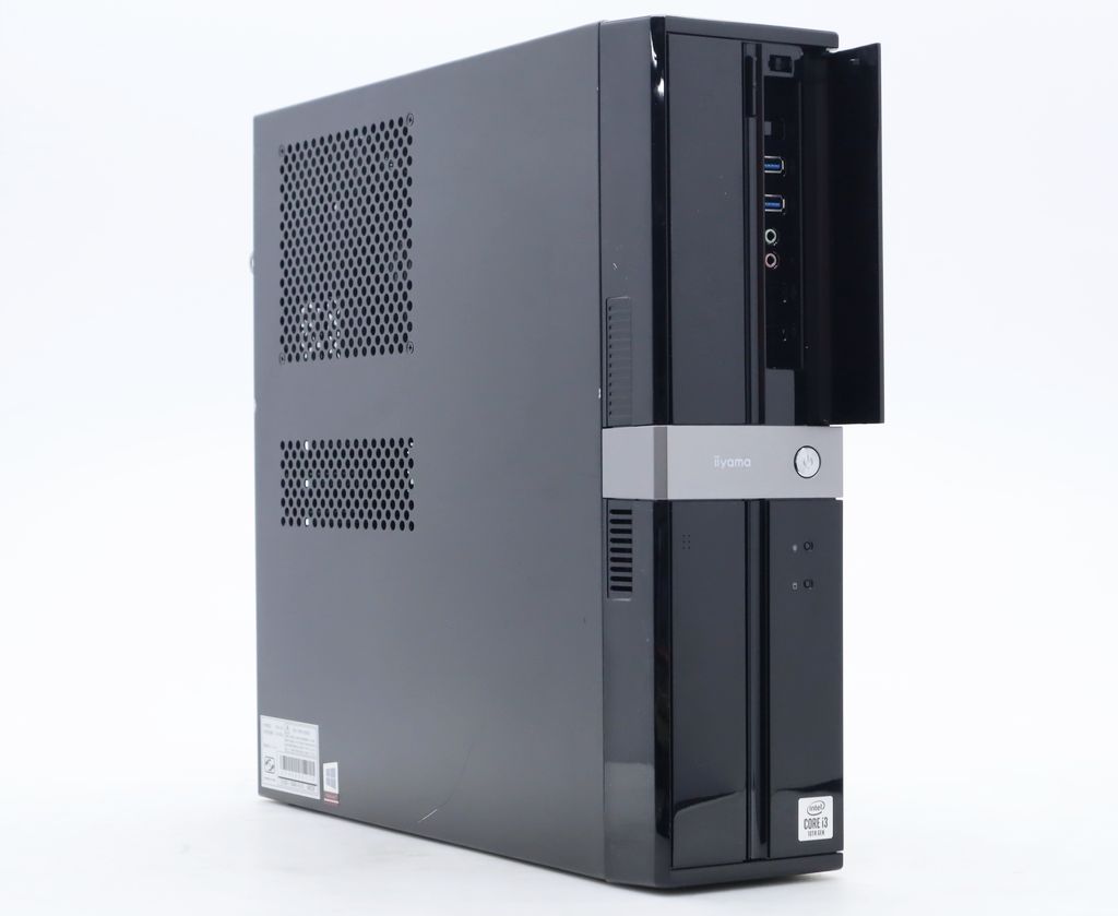 iiyama スリムPC Core i3-10100 3.6GHz 8GB 256GB(NVMeSSD) HDMI/DisplayPort出力 DVD+-RW Windows11 Home 64bit 小難 【中古】【20260410】