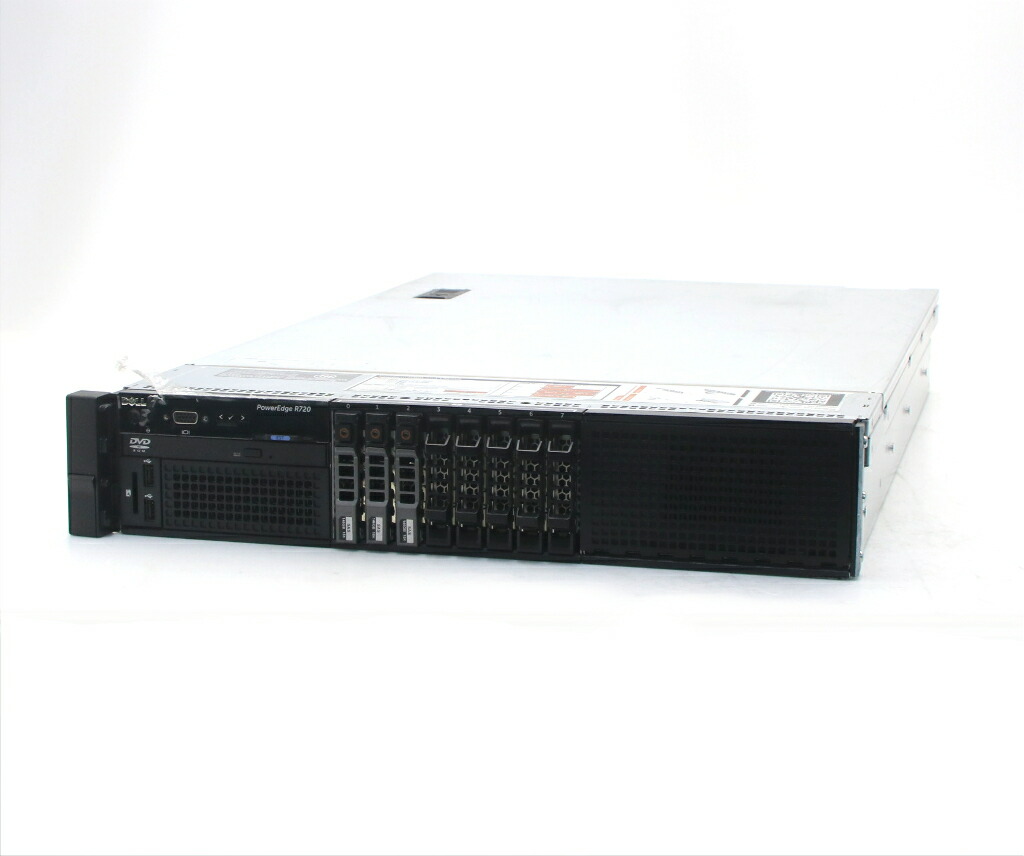 DELL PowerEdge R720 Xeon E5-2690 2.9GHz(16スレッドCPUx2基) メモリ192GB 146GBx3台(SAS2.5インチ/RAID5) DVD-ROM AC*2 PERC H710P 難有 【中古】【20260521】｜TCEダイレクト店