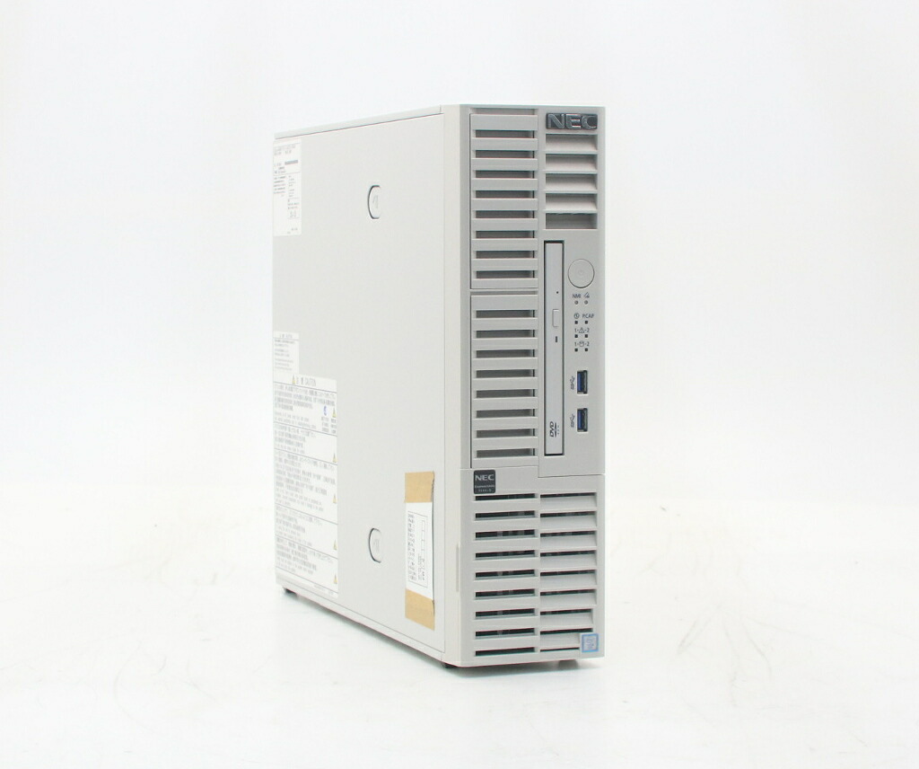 NEC Express5800/T110i-S Xeon E3-1220 v6 3GHz 16GB 500GBx2台(SATA3.5インチ/RAID1構成) DVD-ROM 【中古】【20260701】｜TCEダイレクト店
