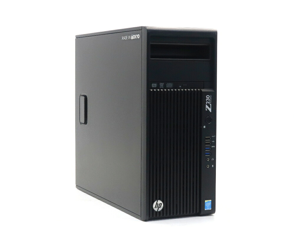 hp Z230 Tower Workstation Xeon E3-1271 v3 3.6GHz 16GB 128GB(SSD)+500GB(HDD) Quadro K2000 DVD+-RW Windows7 Pro 64bit【難有】 【中古】【20260717】|TCEダイレクト店