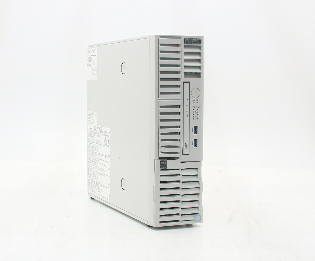 NEC Express5800/T110i-S Xeon E3-1220 v6 3GHz 16GB 500GBx2台(SATA3.5インチ/RAID1構成) DVD-ROM 【中古】【20260701】｜TCEダイレクト店