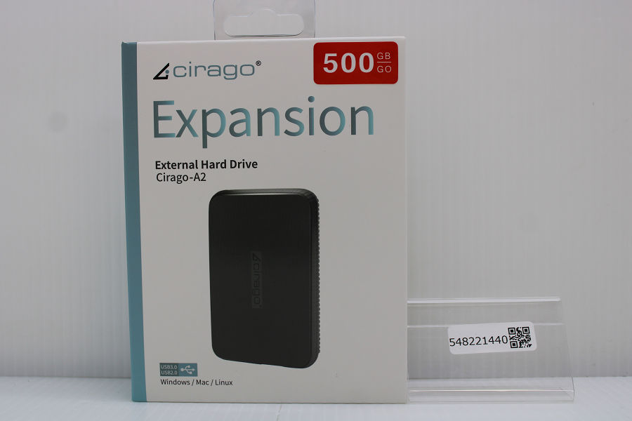 Cirago Cirago 500GB Expansion External Hard Drive Cirago-A2 外付ポータブルHDD