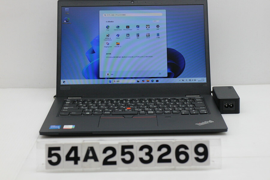 Lenovo ThinkPad L13 Gen2 Core i5 1135G7 2.4GHz/8GB/256GB(SSD)/13.3W/FWXGA(1366x768)/Win11 キー文字消えあり【中古】【20260203】