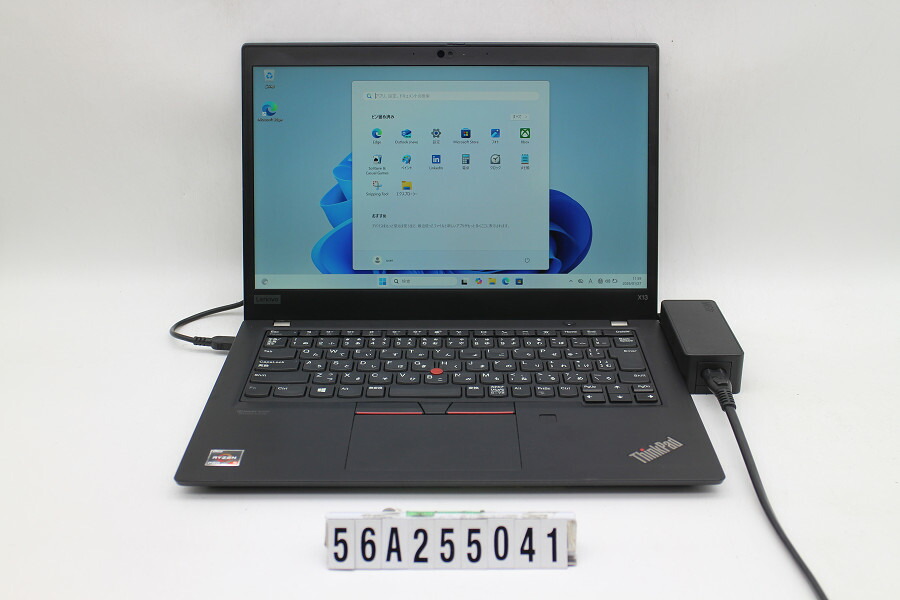 Lenovo ThinkPad X13 Gen1 Ryzen 5 Pro 4650U 2.1GHz/8GB/256GB(SSD)/13.3W/FHD(1920x1080)/Win11 キー文字消えあり【中古】【20260203】
