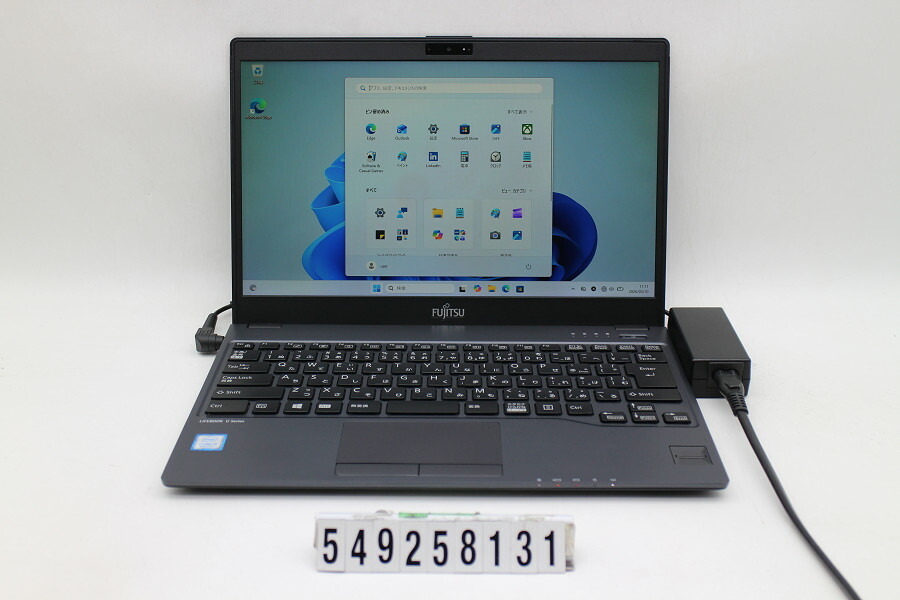 富士通 LIFEBOOK U938/VW Core i5 8250U 1.6GHz/8GB/256GB(SSD)/13.3W/FHD(1920x1080)/Win11 画面黄ばみあり【中古】【20260312】