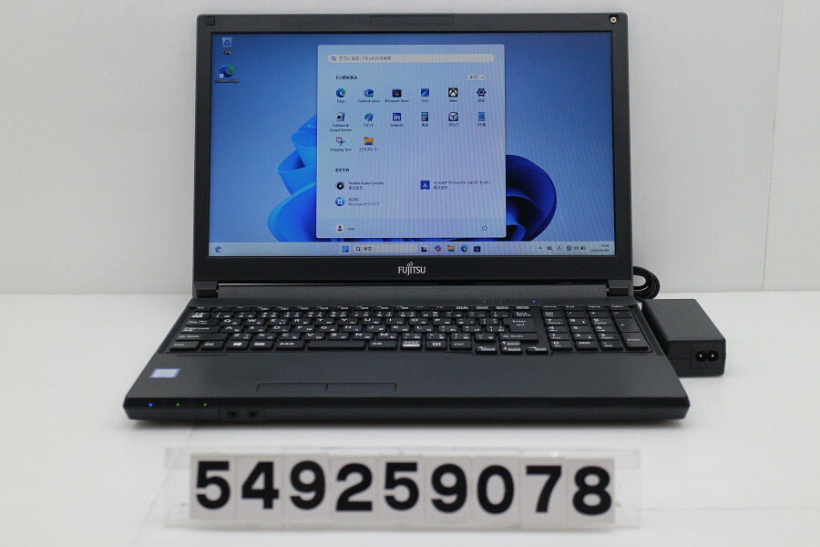 富士通 LIFEBOOK A579/A Core i3 8145U 2.1GHz/8GB/256GB(SSD)/Multi/15.6W/FWXGA(1366x768)/Win11 画面シミあり【中古】【20260313】