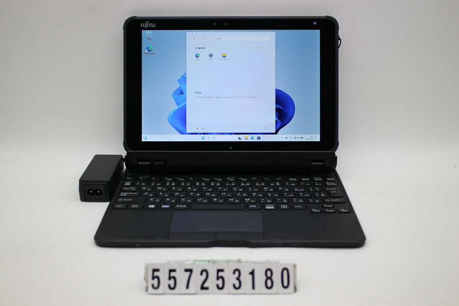 富士通 ARROWS Tab Q5010/DEG Celeron N4000 1.1GHz/4GB/128GB/10.1W/WUXGA(1920x1200)/Win11【中古】【20250909】 スマートフォン・タブレット-タブレットPC本体