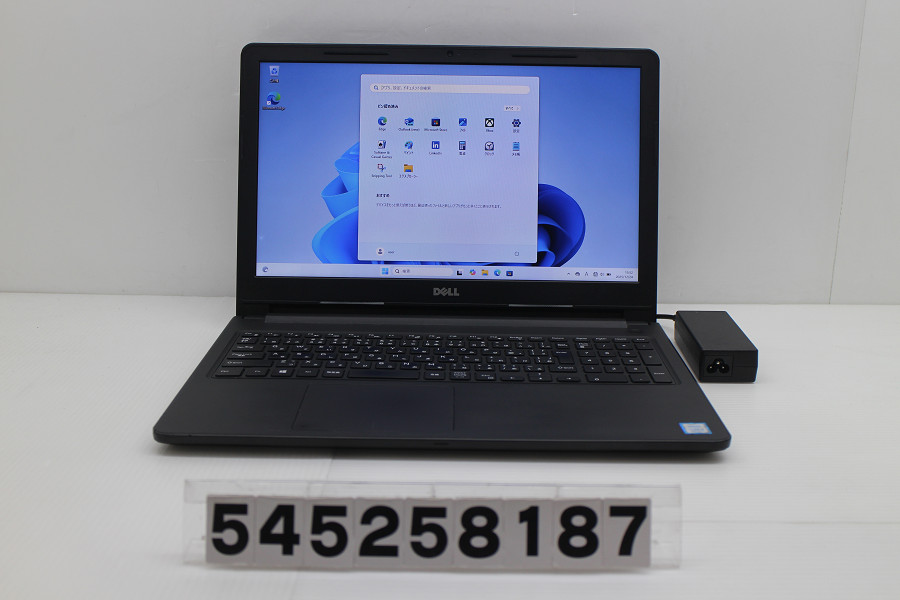DELL Vostro 3578 Core i3 8130U 2.2GHz/8GB/128GB(SSD)/Multi/15.6W/FWXGA(1366x768)/Win11 画面シミあり【中古】【20260106】