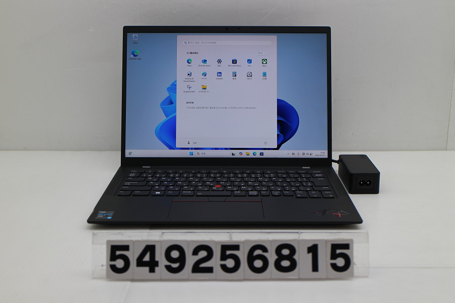 Lenovo ThinkPad X1 Carbon 9th Gen Core i5 1135G7 2.4GHz/8GB/256GB(SSD)/14W/WUXGA(1920x1200)/Win11【中古】【20260210】