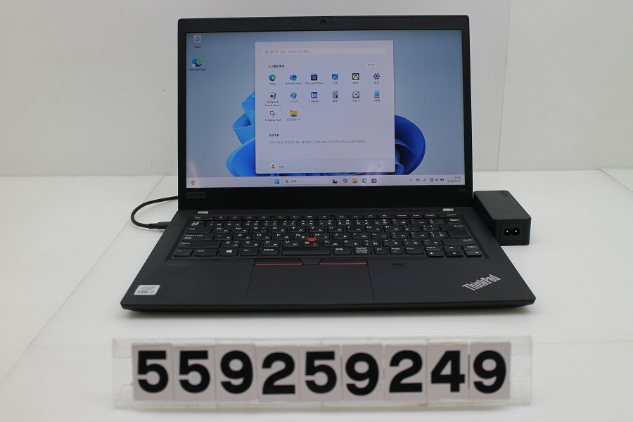 Lenovo ThinkPad T14 Gen1 Core i7 10510U 1.8GHz/8GB/512GB(SSD)/14W/FHD(1920x1080) タッチパネル/Win11 USB不具合のある【中古】【20260121】