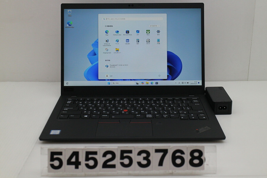Lenovo ThinlPad X1 Carbon 7th Gen Core i5 8265U 1.6GHz/8GB/256GB(SSD)/14W/FHD(1920x1080)/Win11【中古】【20260212】