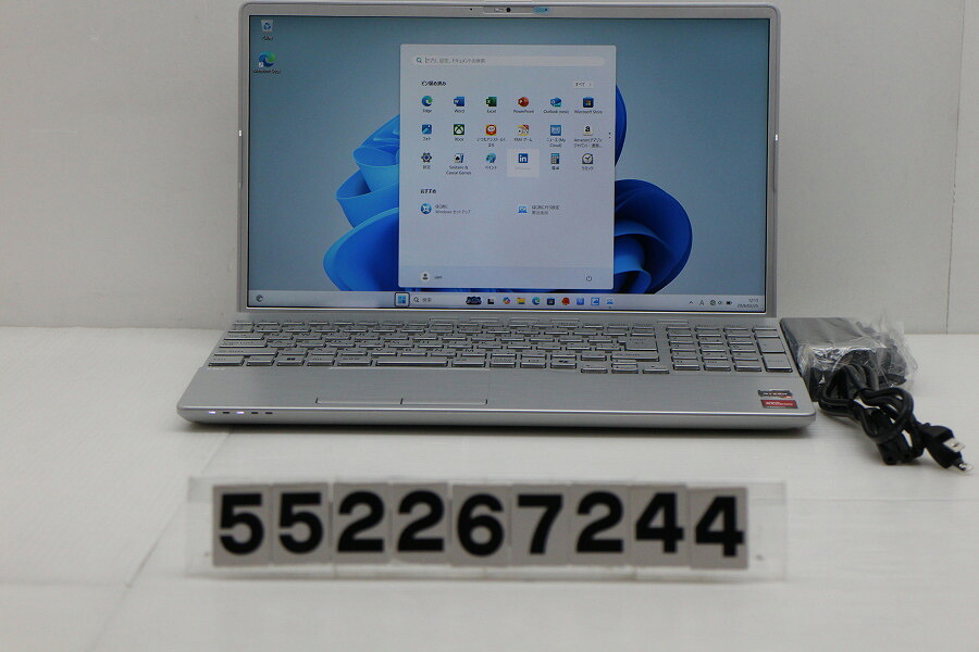 富士通 FMV A500-K3 Ryzen 5 7430U 2.3GHz/16GB/256GB(SSD)/Multi/15.6W/FHD(1920x1080)/Win11【中古】【20260227】 ノートPC-パソコン-パソコン・周辺機器