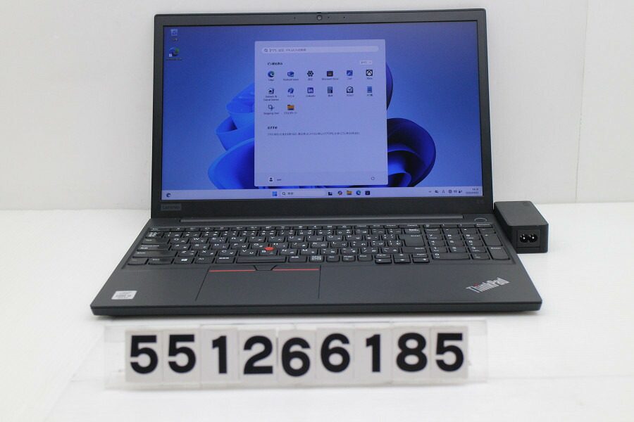 Lenovo ThinkPad E15 Core i5 10210U 1.6GHz/8GB/256GB(SSD)/15.6W/FHD(1920x1080)/Win11 手がかり文字記号消えあり【中古】【20260408】
