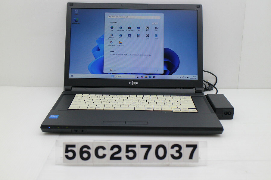 富士通 LIFEBOOK A5511/G Core i5 1145G7 2.6GHz/8GB/256GB(SSD)/Multi/15.6W/FWXGA(1366x768)/Win11 キーボード黄ばみあり【中古】【20260408】