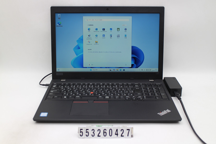 Lenovo ThinkPad L580 Core i5 8250U 1.6GHz/8GB/256GB(SSD)/15.6W/FWXGA(1366x768)/Win11 キー文字消えあり【中古】【20260521】|TCEダイレクト店