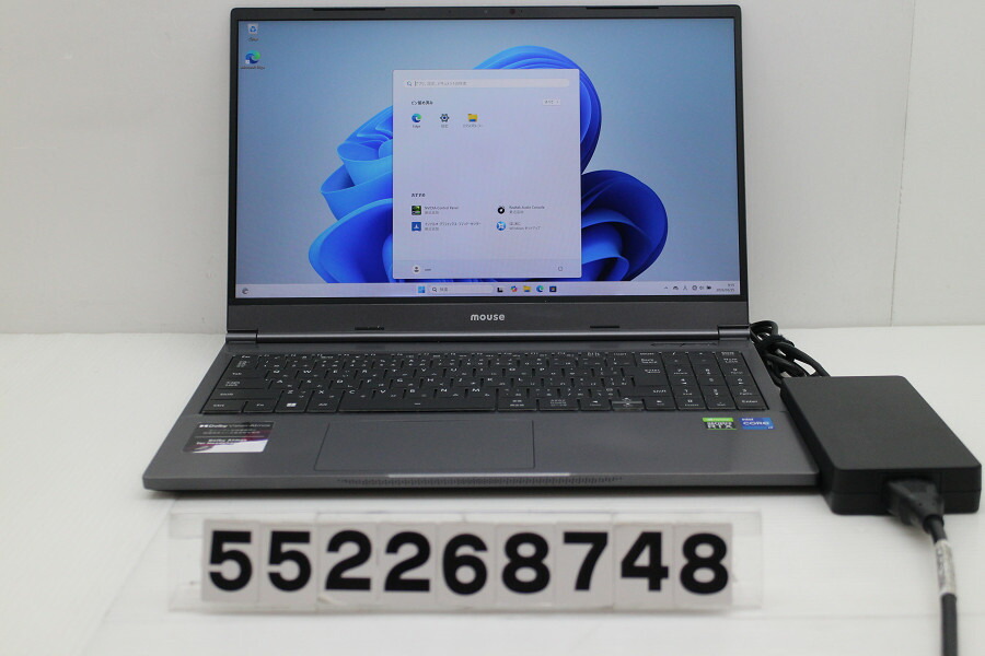 mousecomputer E5-165-ADLABW11 Core i7 12700H 2.3GHz/32GB/1024GB/WQHD/Win11/NVIDIA GeForce RTX3060 Laptop GPU【中古】【20260331】