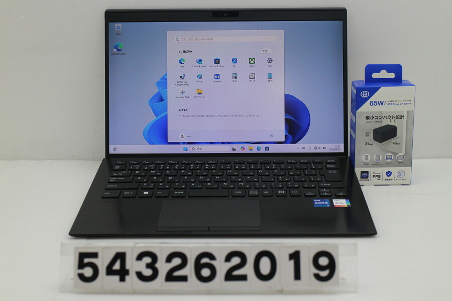 VAIO VJPK218002541 Core i7 1165G7 2.8GHz/32GB/256GB(SSD)/14W/FHD(1920x1080)/Win11【中古】【20260430】