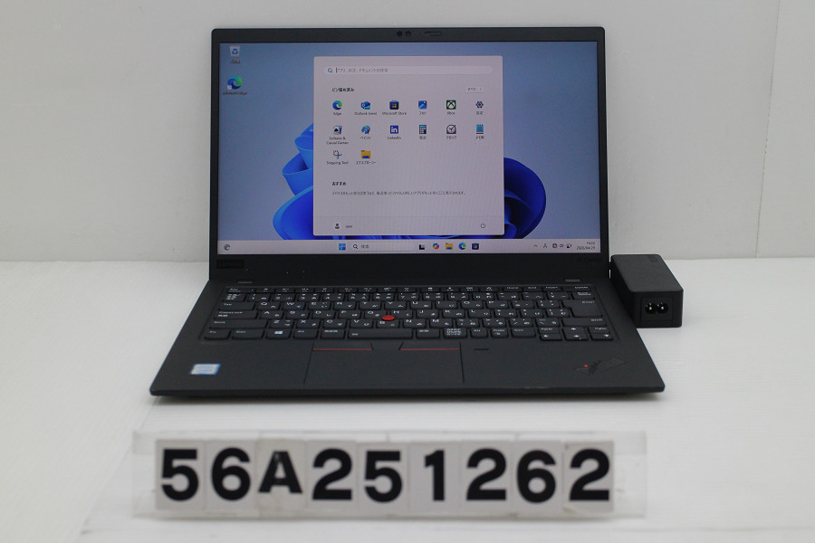 Lenovo Thinkpad X1 Carbon Core i5 8265U 1.6GHz/8GB/256GB(SSD)/14W/FHD(1920x1080)/Win11【中古】【20260430】