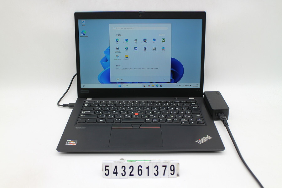 Lenovo ThinkPad X13 Gen1 Ryzen 3 PRO 4450U 2.5GHz/16GB/256GB(SSD)/13.3W/FHD(1920x1080)/Win11 仄めかし文字記号消えあり【中古】【20260430】 ノートPC-パソコン・周辺機器