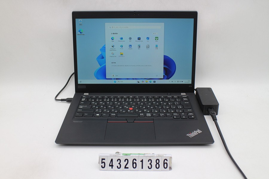 Lenovo ThinkPad X13 Gen1 Ryzen 3 PRO 4450U 2.5GHz/16GB/256GB(SSD)/13.3W/FHD(1920x1080)/Win11 仄めかし文字記号消えあり【中古】【20260430】 パソコン-ノートPC