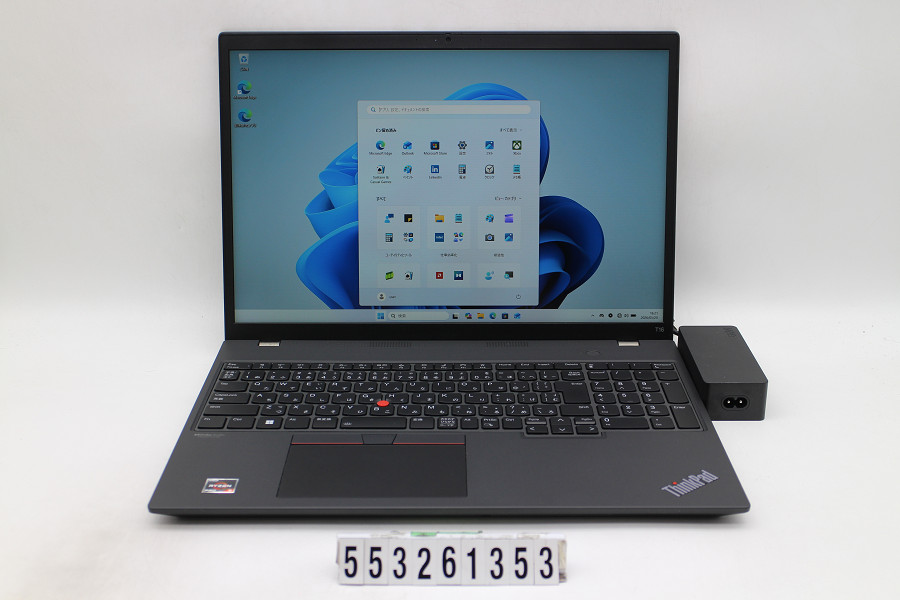 Lenovo ThinkPad T16 Gen1 Ryzen 5 6650U 2.9GHz/16GB/256GB(SSD)/16W/WUXGA(1920x1200)/Win11 画面キズあり【中古】【20260526】