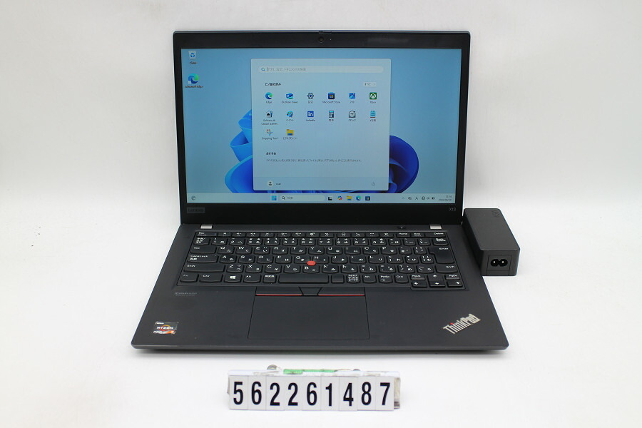 Lenovo ThinkPad X13 Gen1 Ryzen 3 PRO 4450U 2.5GHz/16GB/256GB(SSD)/13.3W/FHD(1920x1080)/Win11 仄めかし文字記号消えあり【中古】【20260430】 パソコン-ノートPC