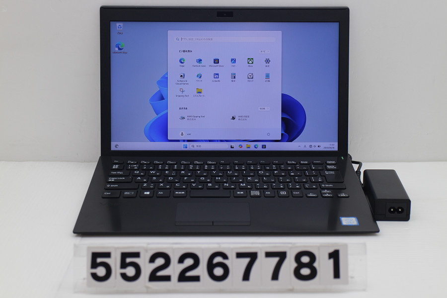 VAIO VJPG11C11N Core i5 8250U 1.6GHz/8GB/256GB(SSD)/13.3W/FHD(1920x1080)/Win11【中古】【20260507】