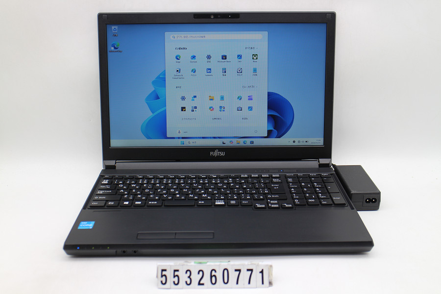 富士通 LIFEBOOK A5511/G Core i3 1125G4 2GHz/8GB/256GB(SSD)/ヴィデオディスク/15.6W/FWXGA(1366x768)/Win11【中古】【20260528】